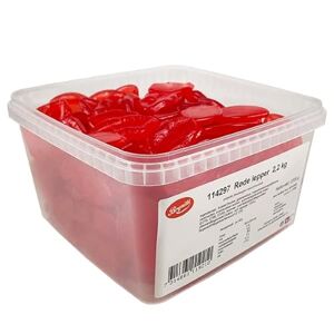 Brynild Röde lepper/Red lips strawberry 2,2kg / 4.85 lb looseweight candy box