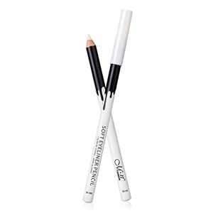 Multi-use White Eyeliner Pencil & Highlighter Pen for Long-lasting Waterproof Eye & Lip Brightening - Enhance Your Look