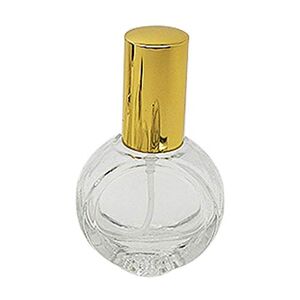 ZHOUBA 10ml Empty Perfume Bottle Clear Reusable Refillable Travel Atomizer Glass Pump Spray Bottle Golden