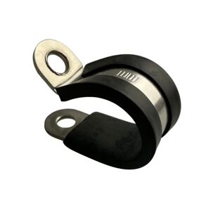 On1shelf Rubber Lined P Clips Hose Pipe Clamp Stainless Steel - Premium Quality-26mm x2 pieces