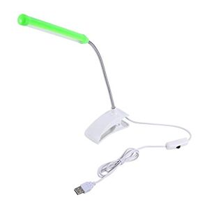 Sutinna USB Clip Lights LED Clip Lamp LED Light Reading Lamp Light USB LED Light for Classrom for Home(green)