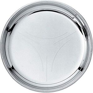Alessi 800/10 Mercurio Glass coaster in steel mat with mirror polished edge, Set of 6