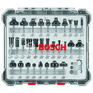 Bosch RBS030MBS 30-Piece (Universally Compatible Accessory) Carbide-Tipped Wood Router Bit Assorted Set