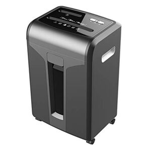 WMMCM Auto Feed Sheet Cross Cut Shredder For Personal Or Executive Use, 31 Litre Removable Bin, Includes Shredder Oil Sheets, Black