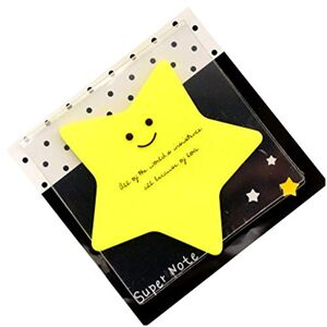 Vektenxi Sticky Notepad Star Shape Notes Pads Memo Pads Self-Adhesive 76 x 76 mm Blue Star Notepads for Students Office Home Use 1pcs Durable and Practical