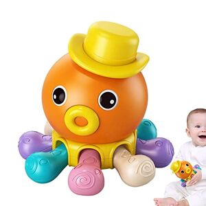 Fiakup Rotating Music Toys - Octopus Sound Toy for Kids   Preschool Music Toys Octopus Baby Toys   Cute Toddler Interactive Toy Moving Toy for Toddler Babies Boys Girls Finger-Training