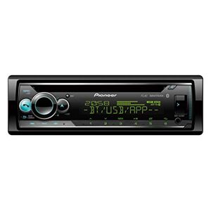 Pioneer DEH-S520BT 1-DIN CD Tuner with Bluetooth, multi colour illumination, USB, Spotify, Pioneer Smart Sync App and compatible with Apple and Android devices.