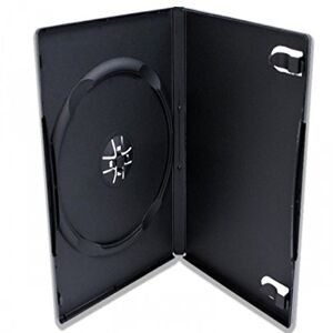 MEDIARANGE DVD Case 7 mm 1 Compartment Box Case Simple Single Sleeves for CD/Blue Ray DVD Music Film Data Blanks Empty Case 200