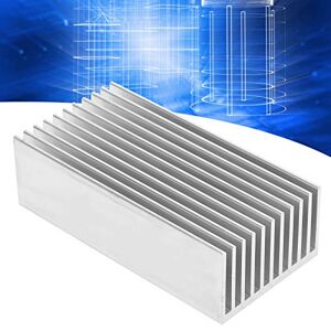Qinlorgo CPU Heat Sink, Q50x30x100 Aluminum Stable Aluminum Heat Sink for Amplifier for Router for PCB for CPU for IC Radiator
