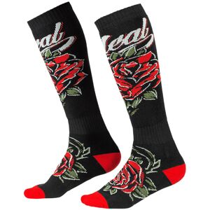 Oneal Pro Roses Motocross Socks  - Black Red - Unisex