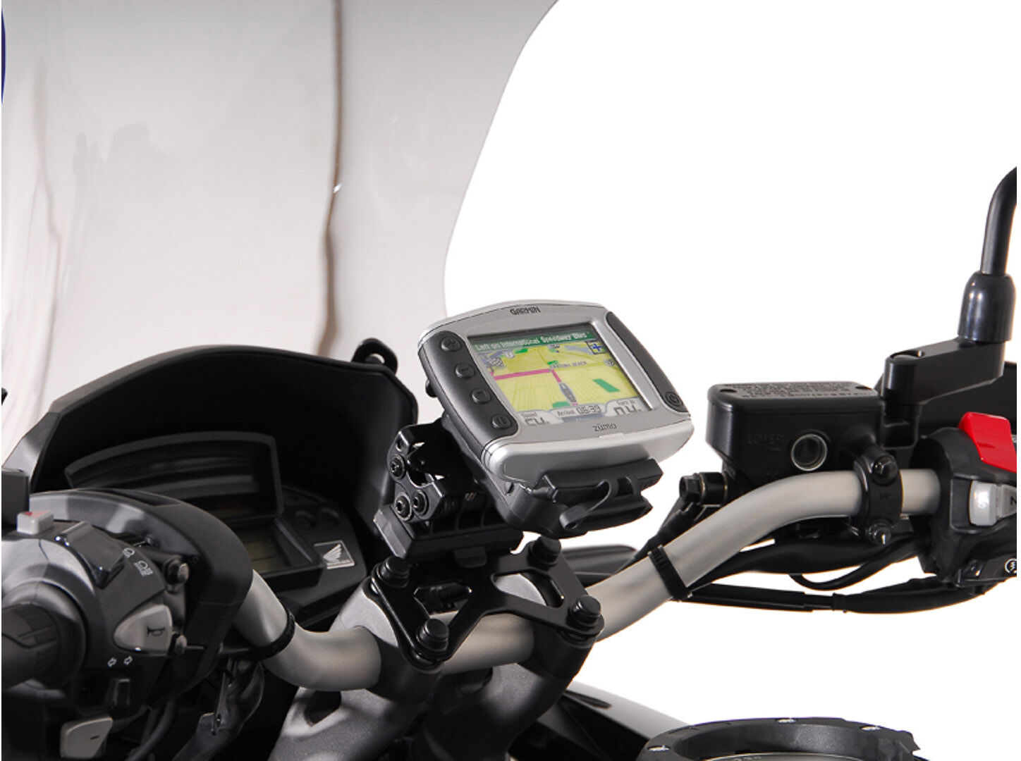 Sw-Motech Gps Mount For Handlebar - Black. Honda Vfr 1200 X Crosstourer (11-).  - Multicolored