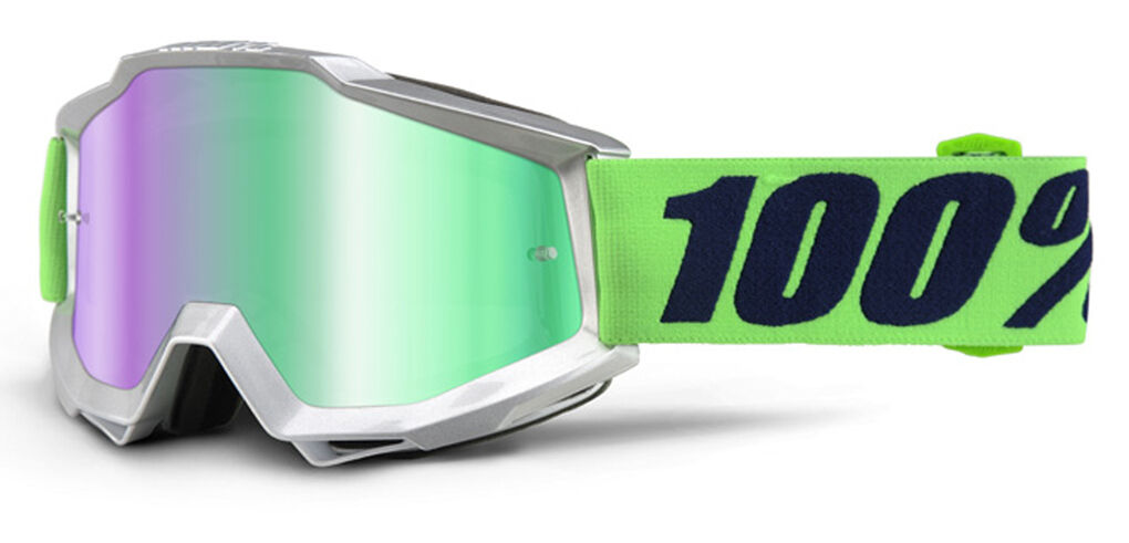 100% Accuri Extra Motocross Goggles  - Green