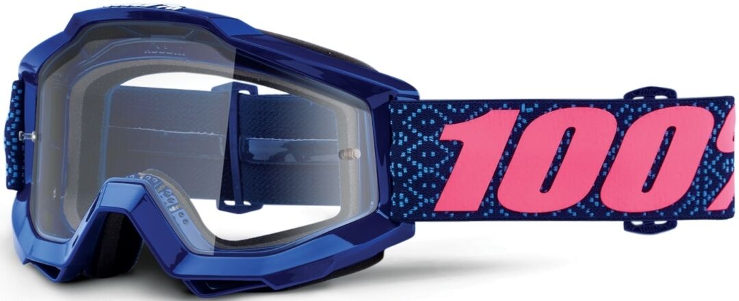 100% Accuri Futura Motocross Goggles  - Pink Blue