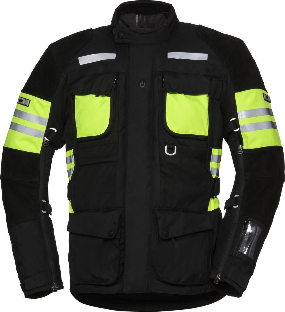 Ixs X-Tour Lt Montevideo-St Waterproof Motorcycle Textile Jacket  - Black Yellow
