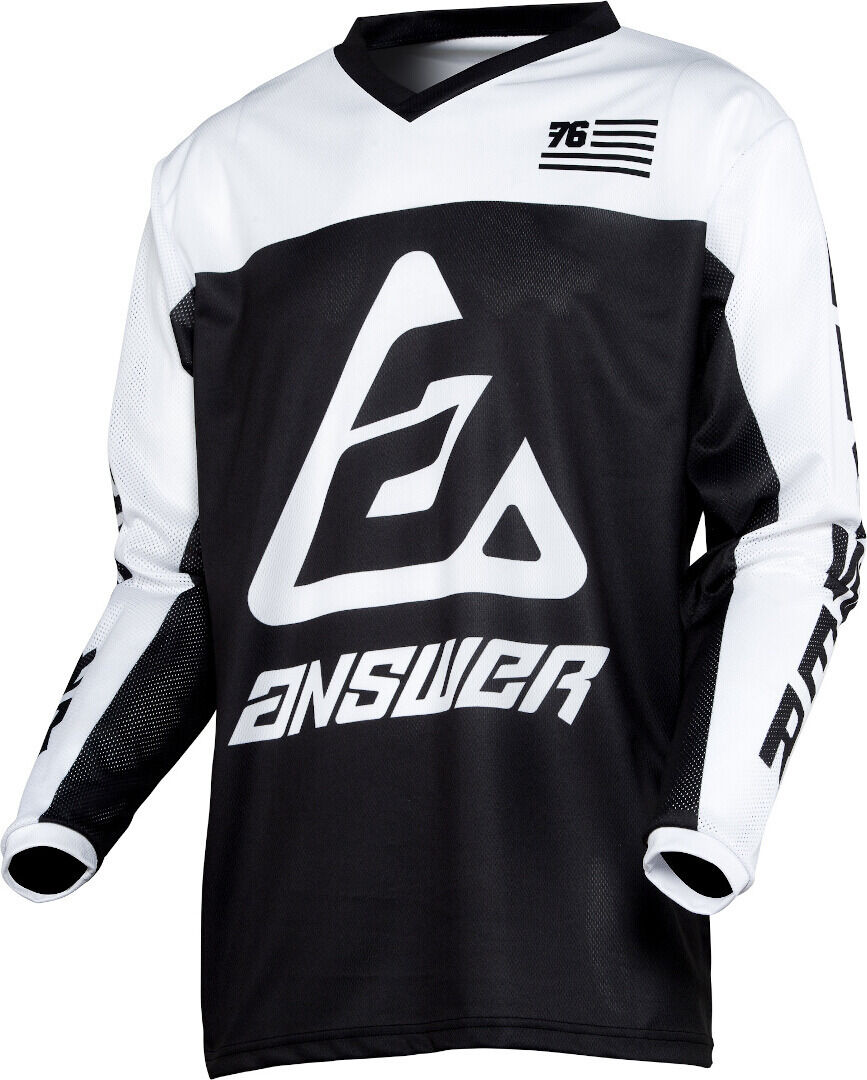 Answer Racing Answer Arkon Ops Motocross Jersey  - Black White