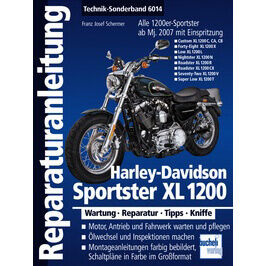 Motorbuch Technique Special Volume 6014 Repair Instructions Harley Davidson Sportster Xl1200 From 2007 Onwards