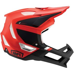 100% Trajecta Downhill Helmet  - Black Red - Unisex