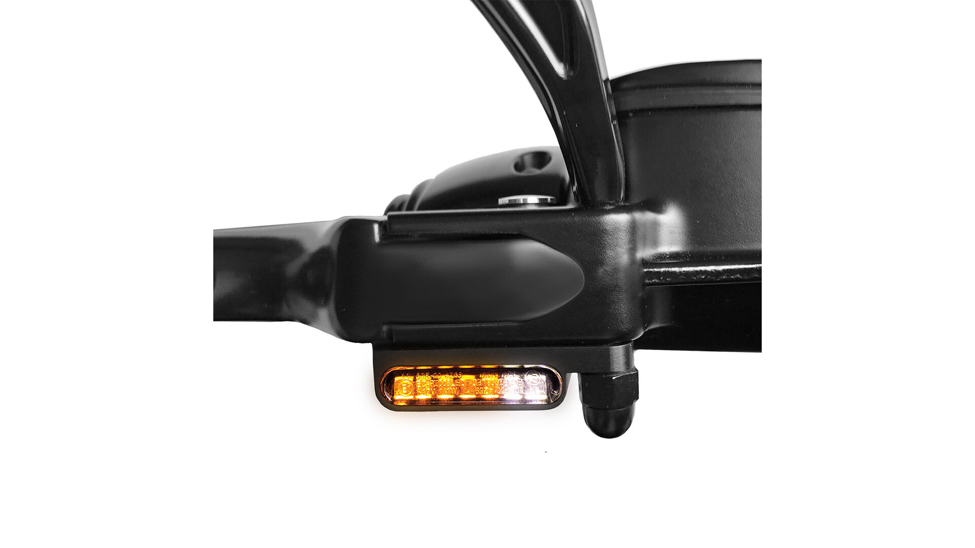 Heinzbikes 2in1 Led Turn Signal H-D Touring, 21 (Clutch Cable)  - Black