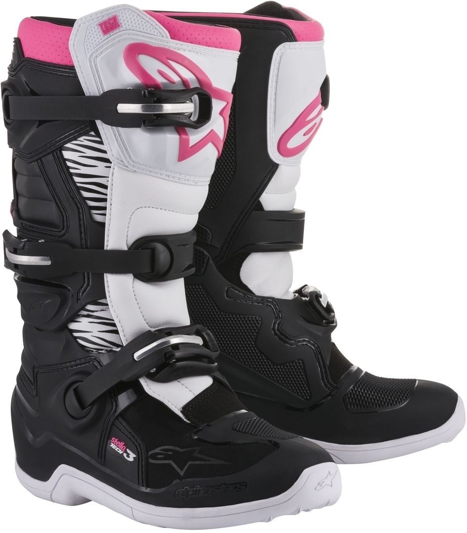 Alpinestars Stella Tech 3 Ladies Motocross Boots  - Black Pink