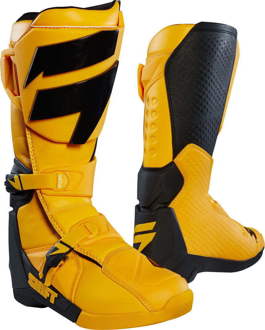 Shift Whit3 Motocross Boots  - Yellow
