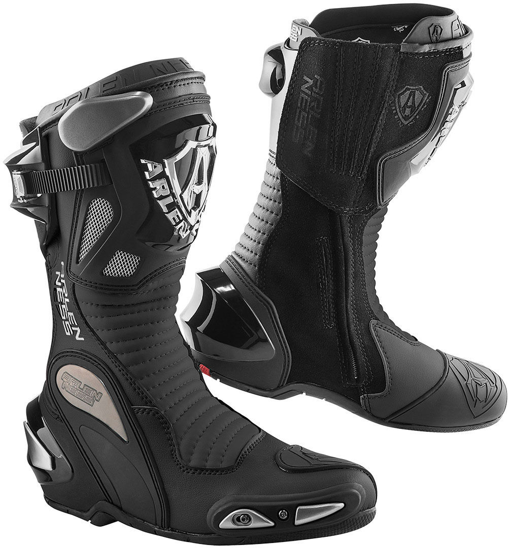 Arlen Ness Xaus Replica Motorcycle Boots  - Black