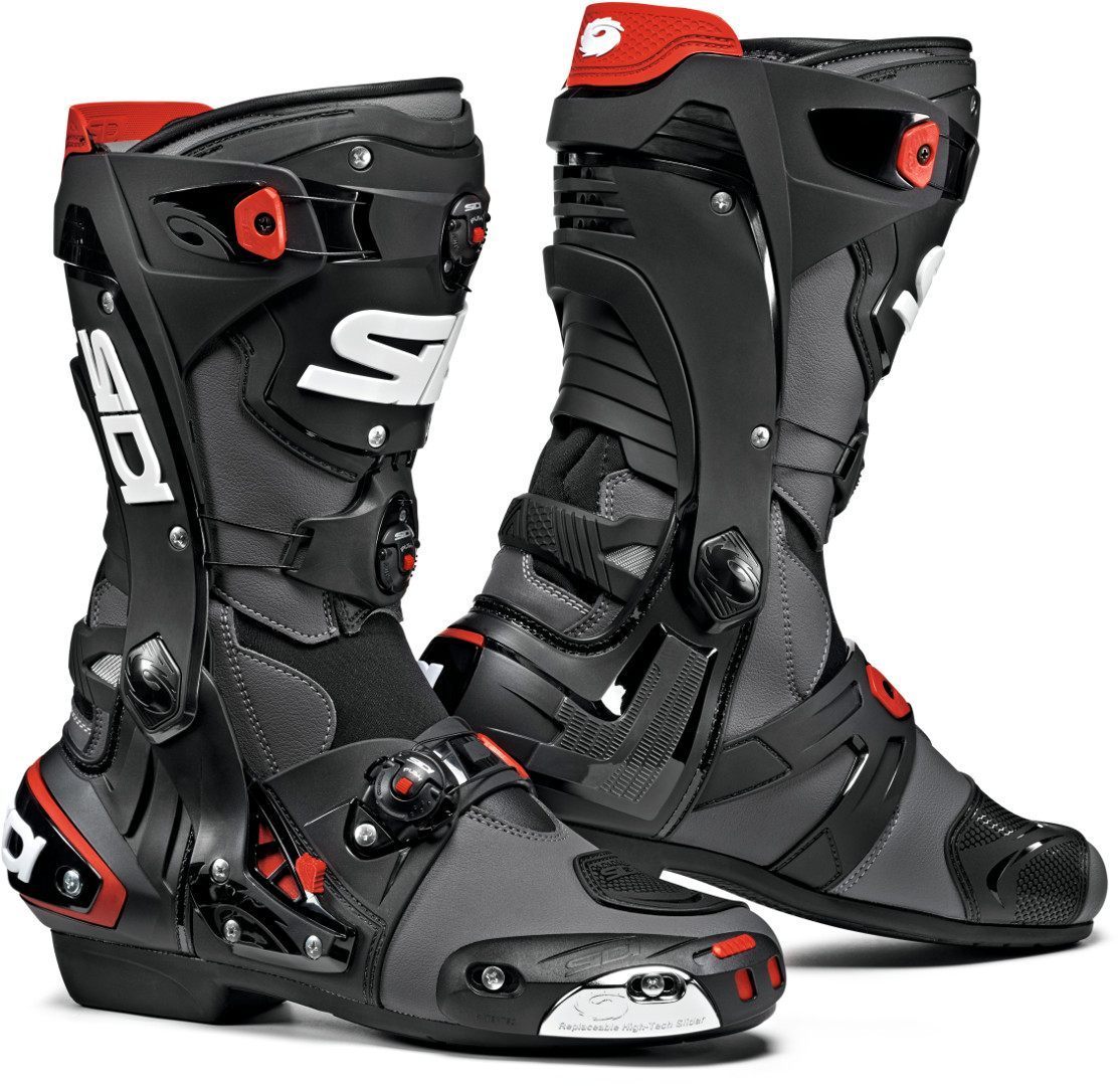 Sidi Rex Motorcycle Boots  - Black Grey