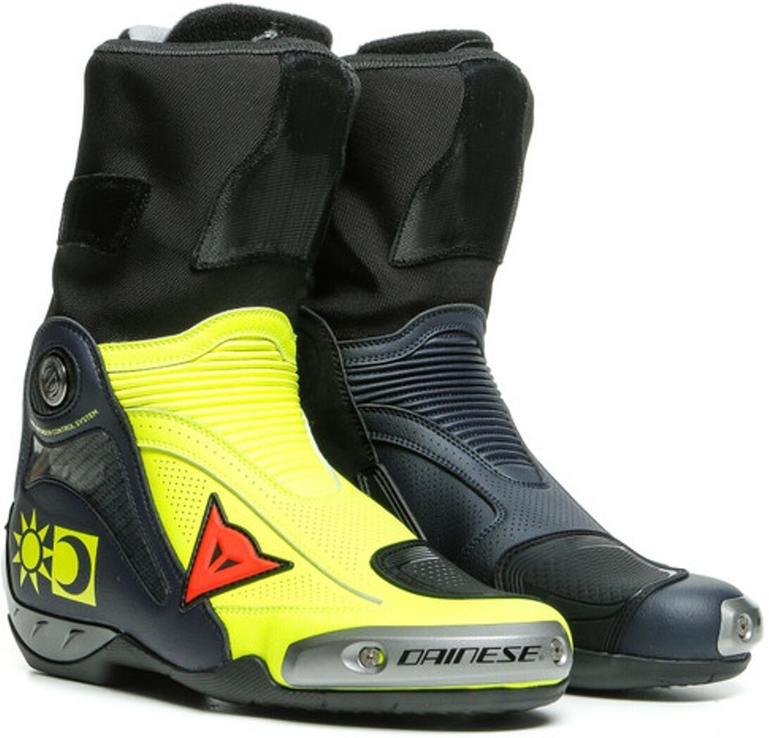 Dainese Axial D1 Replica Valentino Motorcycle Boots  - Blue Yellow