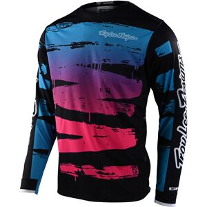 Lee Troy Lee Designs One & Done Gp Brushed Youth Motocross Jersey  - Black Pink - Unisex