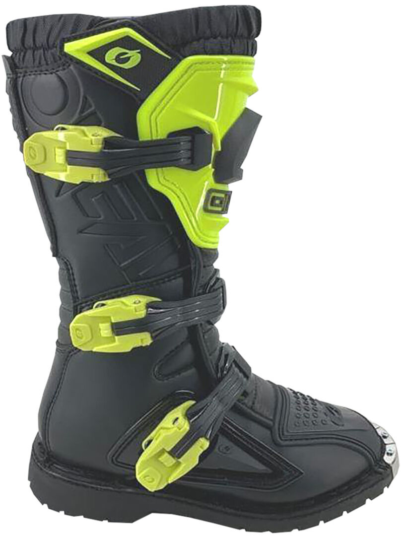 Oneal Rider Neon Yellow Youth Motocross Boots  - Black Yellow