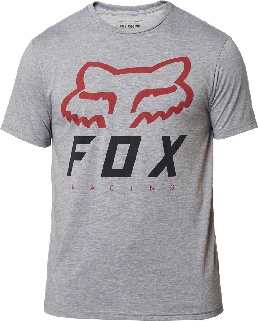 Fox Heritage Forger Ss Tech Tee T-Shirt  - Grey Red