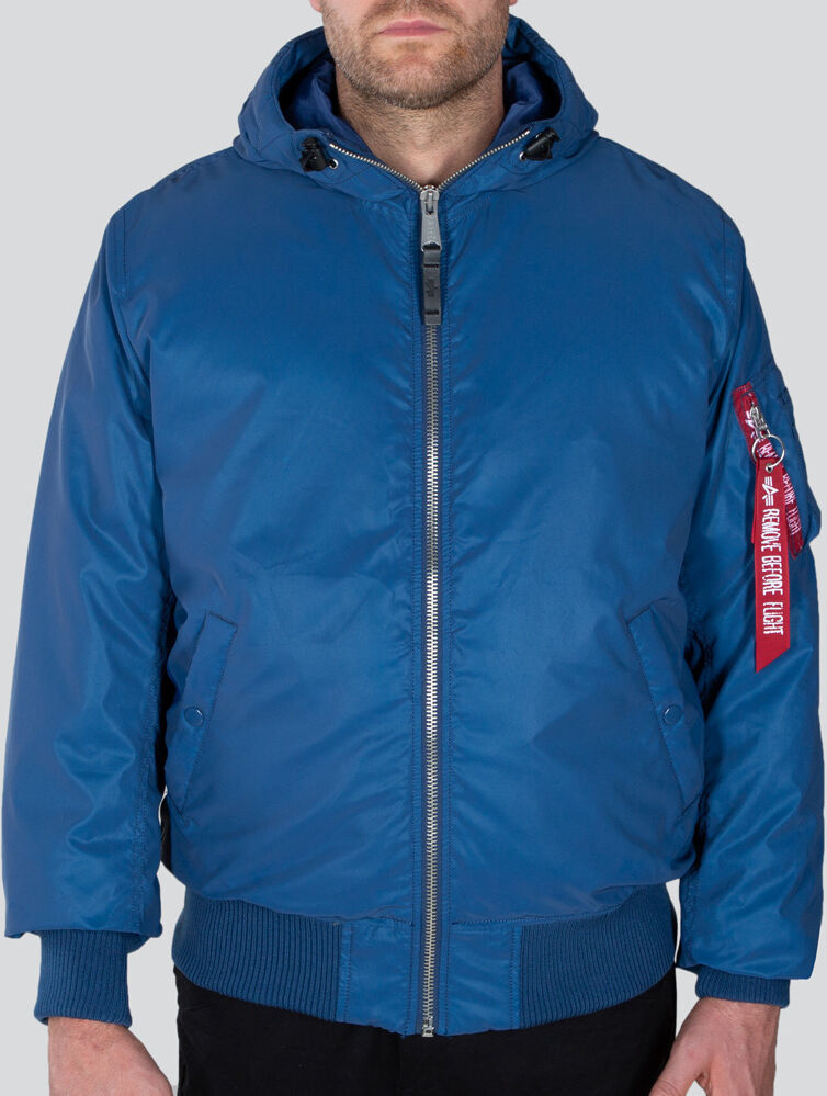 Alpha Industries Ma-1 Hooded Reflective Jacket  - Blue