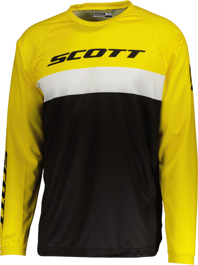 Scott 350 Evo Swap Motocross Jersey  - Black Yellow