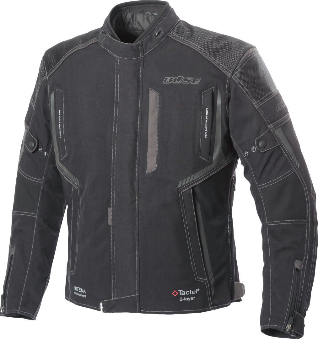 Büse Salamanca Motorcycle Textile Jacket  - Black Grey