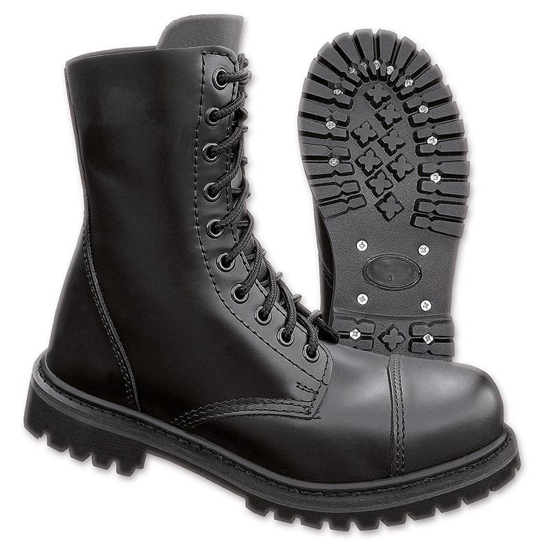 Brandit 10 Eyelet Boots  - Black