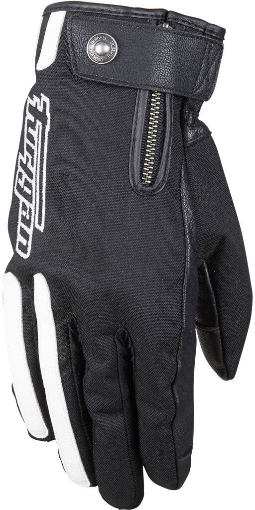 Furygan Road Motorcycle Gloves  - Black White