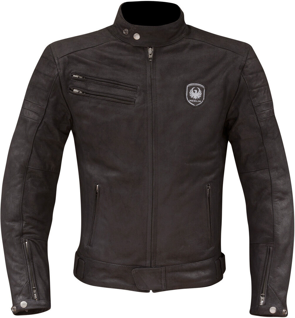 Merlin Alton Motorcycle Leather Jacket  - Black