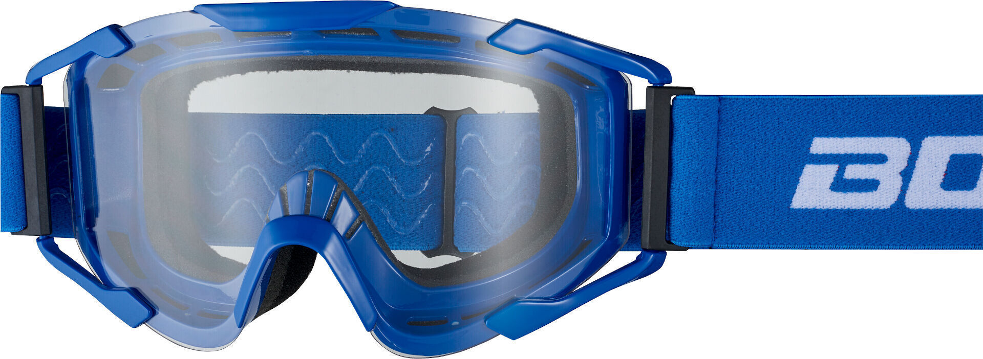 Bogotto B-St Motocross Goggles  - White Blue