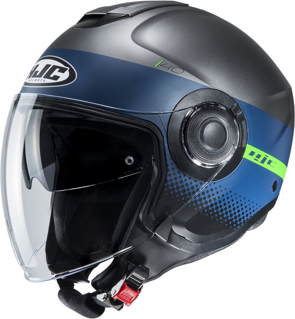 Hjc I40 Unova Jet Helmet  - Grey Blue