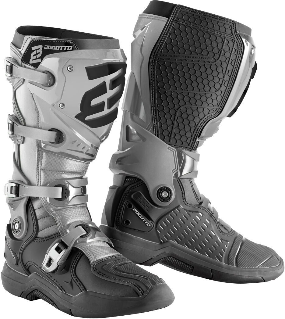 Bogotto Mx-7 Motocross Boots  - Black Grey