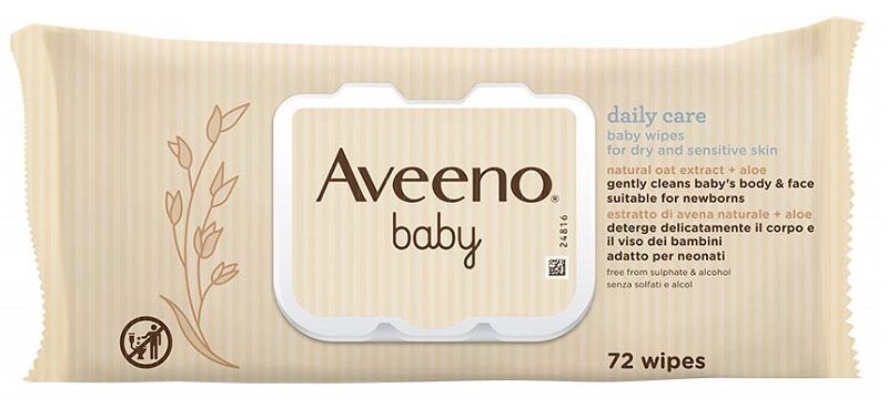 Johnson & Johnson Aveeno Baby Salviettine 72pz