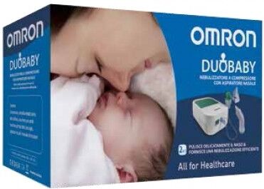 Corman spa Omron Nebulizzatore Duo Baby Sistema Aerosol + Aspiratore Nasale