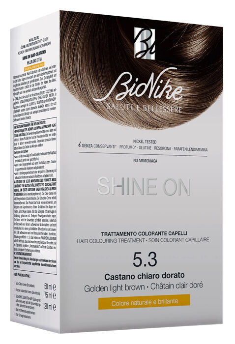 Bionike Shine On Tintura Capelli Castano Chiaro Dorato