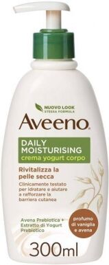 Johnson & Johnson Aveeno Crema Corpo Yogurt Vaniglia & Avena 300 Ml