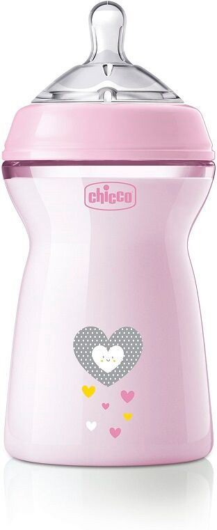 chicco biberon natural feeeding pp 6m+ 330 ml per bambina