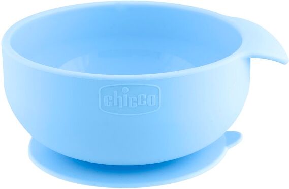 Chicco Ciotola Con Ventosa Silicone Azzurra 6 Mesi+