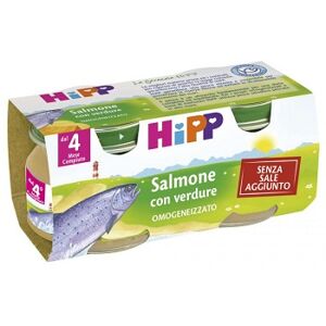 Hipp italia srl Omo Hipp Bio Salmone 2x80g