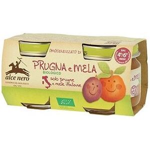 ALCE NERO SpA Omogeneizzato Prugna Mela2x80g