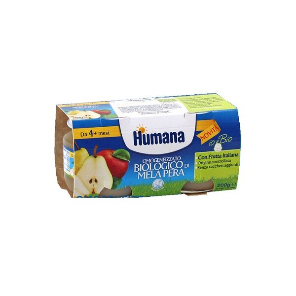 humana italia spa omo humana mela-pera 2x100g