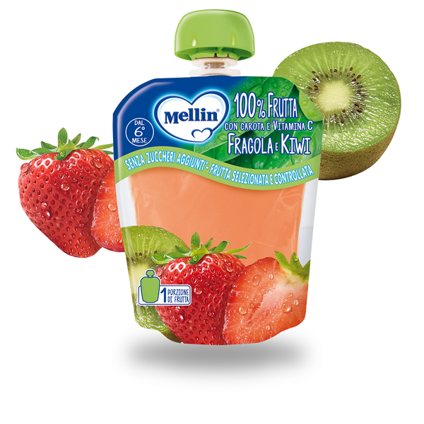 danone nutricia spa soc.ben. mellin pouch fragola-kiwi 90g