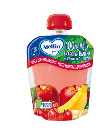 DANONE NUTRICIA SpA SOC.BEN. Mellin 100% Mela Fragola Banan